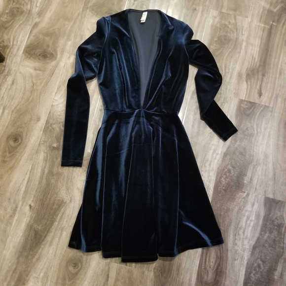 American Apparel Dresses & Skirts - Dark Green Velvet American Apparel mini dress